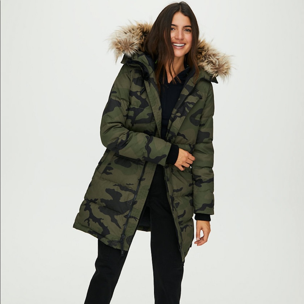 TNA Aritzia Camo jacket NWT